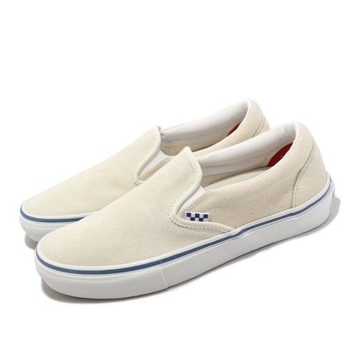 

Vans Skate Slip-On Suede Classic White Men Unisex Skate Boarding VN0A5FCAACV, Белый, Skate Slip-on