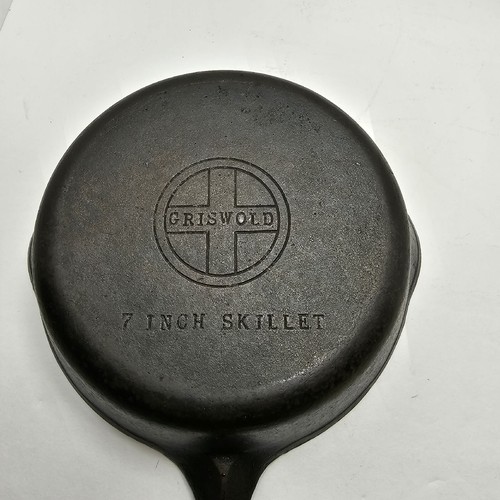 Griswold #4 Cast Iron 7 Inch Skillet Restored Seasoned Fry Pan 7