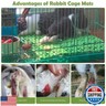 kathson 6PCS Rabbit Cage Mat Floor Bunny Foot Resting Pads Plastic Cage Mat for Pet Cats Dogs Hamster Rat Chinchilla Guinea Pig and Other Small Animals