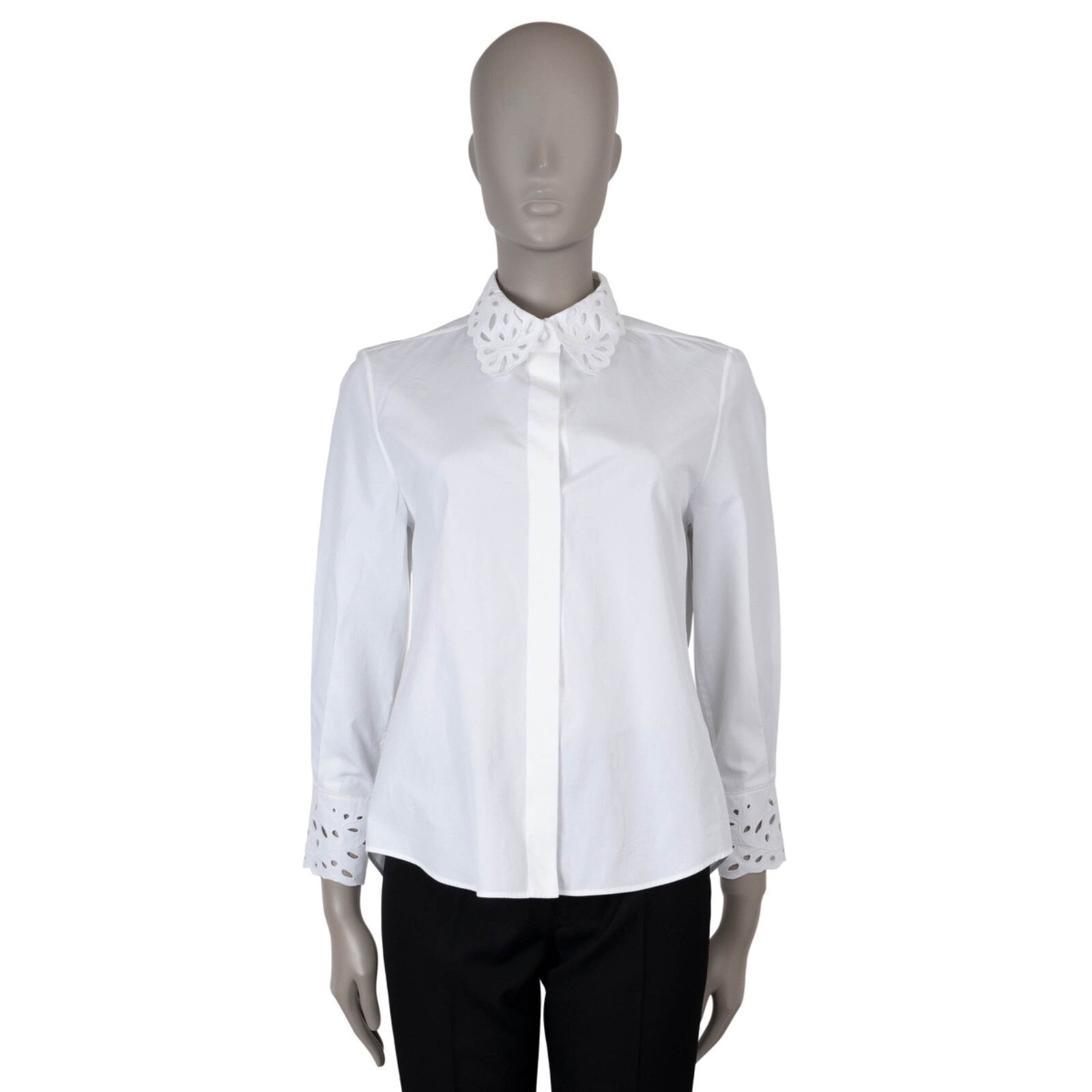 71063 auth CHLOE white cotton 2022 BRODERIE ANGLAISE POPLIN 71063 auth CHLOE white cotton 2022 BRODERIE ANGLAISE POPLIN