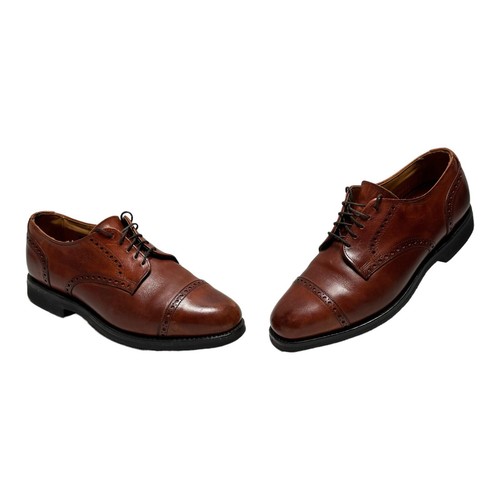 Allen Edmonds Benton Cognac Brown Leather 3458 Shoes Men s USA