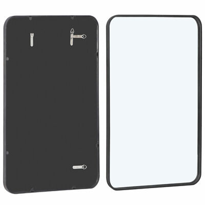36'' Rectangular Wall Mirror Explosion Proof Rounded Corners for Bath Living Room