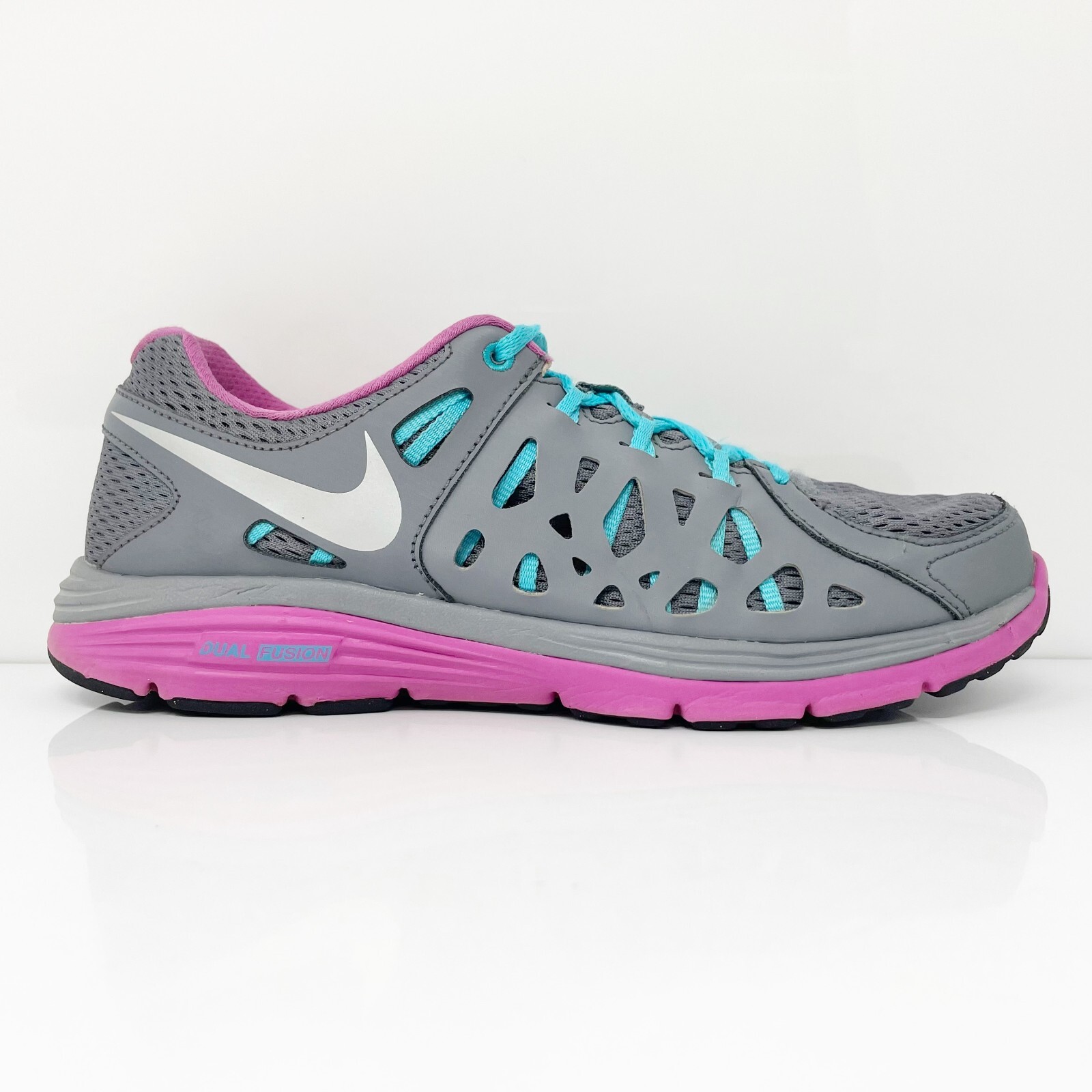 

Nike Womens Dual Fusion Run 2 599564-002 Серые кроссовки для бега, размер 9,5, Серый, Dual Fusion Run 2