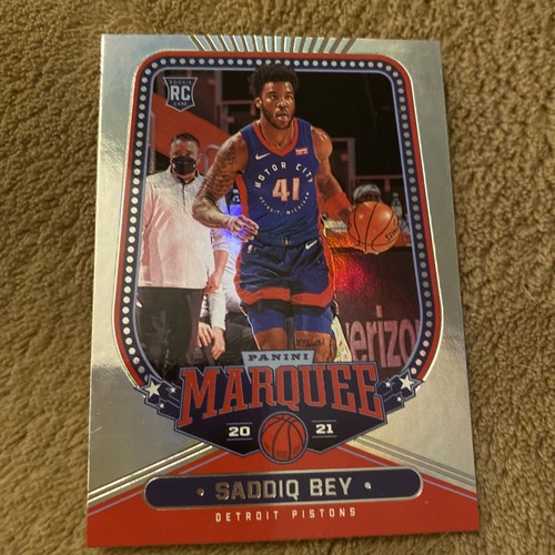 Saddiq Bey /41シリ RC auto STUB貴重 NBA Saddiq Bey RC 2020-21 Panini Marquee Chronicles Detroit