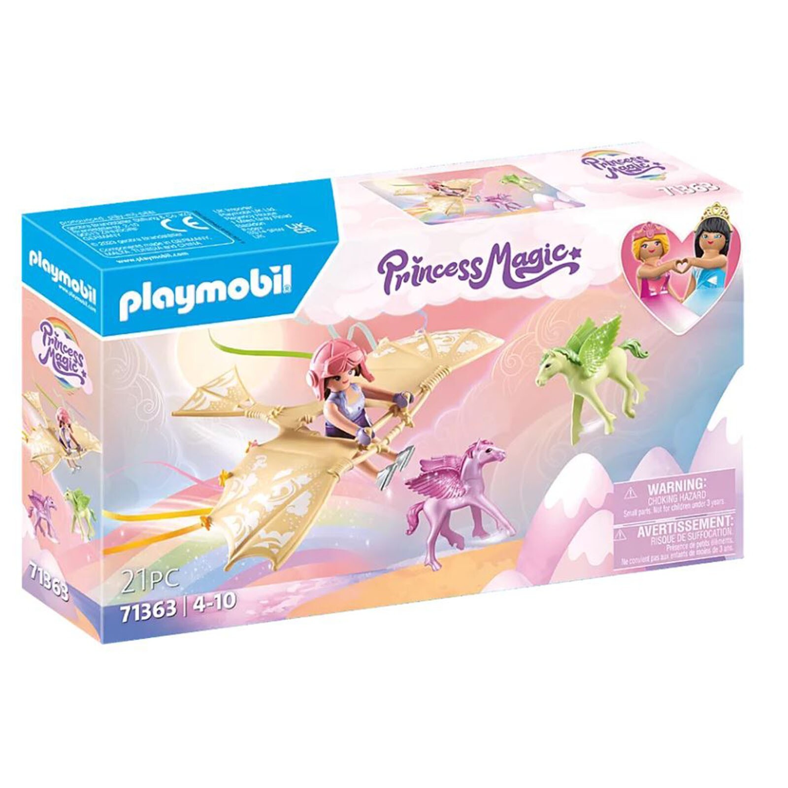Игровой набор Playmobil Принцесса Волшебное путешествие с жеребятами-пегасами в Облаке 71363