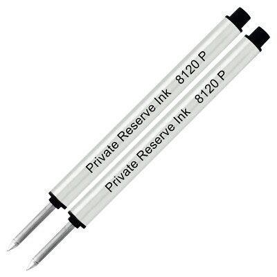2 Pack - Private Reserve P8120 Capless Rollerball - Black Ink