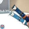 Sidart Soft Designer Leather Band Compatible with Apple Watch Series Ultra 9 8 7 6 5 4 3 2 1 SE, 38mm 40mm 41mm Single Tour for Women, Cute Bear, Dark Blue