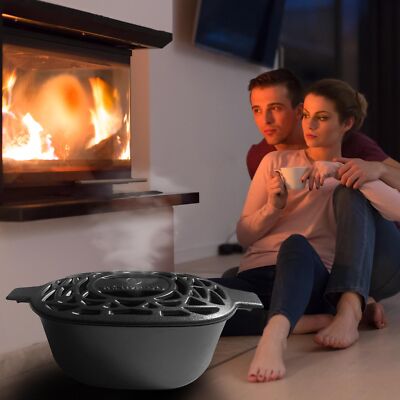 Wood Stove Steamer Rust Resistantfireplace Humidifier Pot Cast Iron Steamer For 