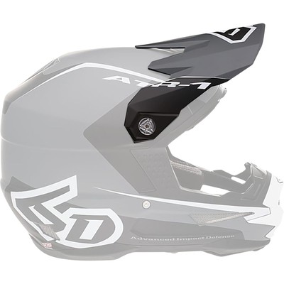 6D Helmets ATR-1 Visor - Stealth - White 72-3732