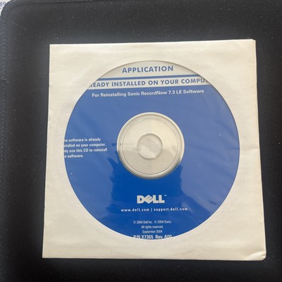 Dell Application For Reinstalling Sonic RecordNow 7.3 LE On Dell Computers 2004