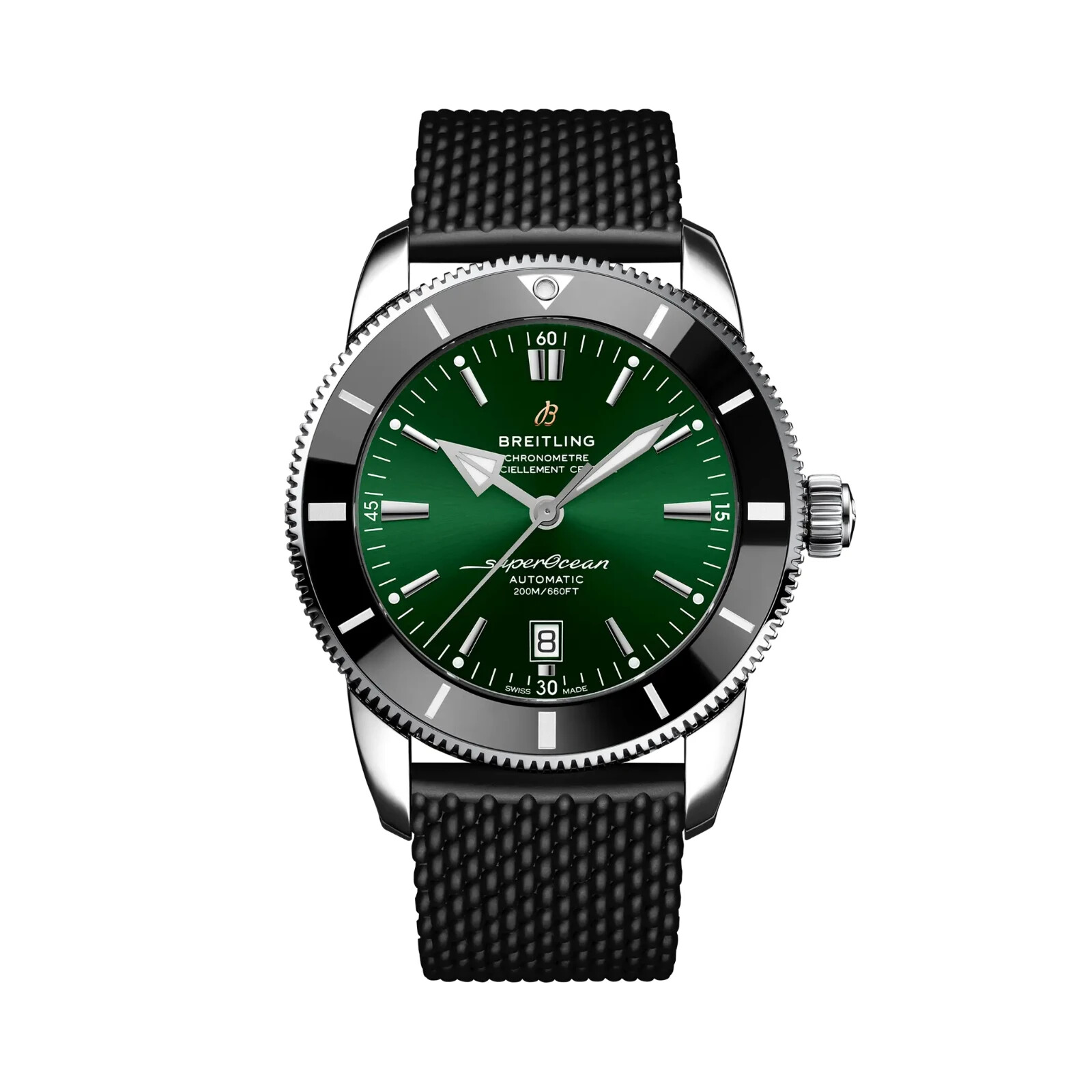 Pre-owned Breitling Superocean Heritage B20 Automatic 46 Green Dial Watch Ab2020121l1s1