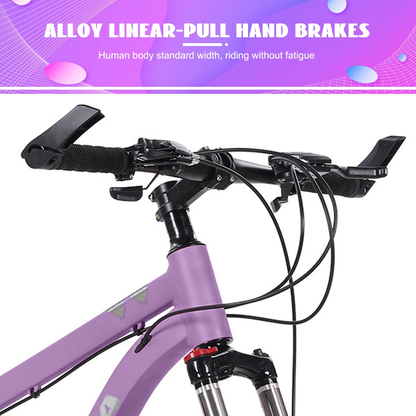 26-inch Mountain Bike Women Bikes Bicycle Outdoor Sports 21 Speed Front Fork MTB