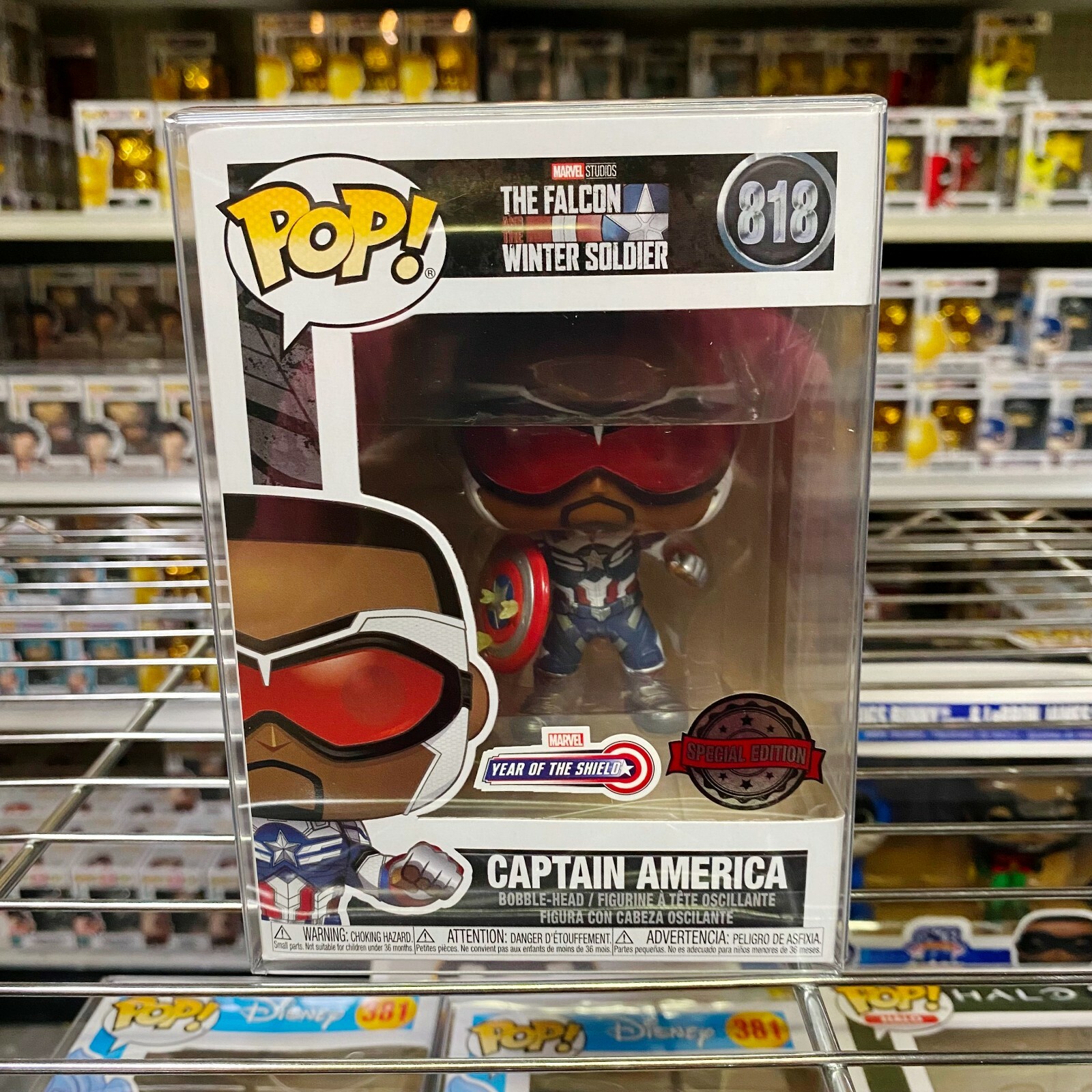 Funko Pop Marvel The Falcon : Captain America #818 Special
