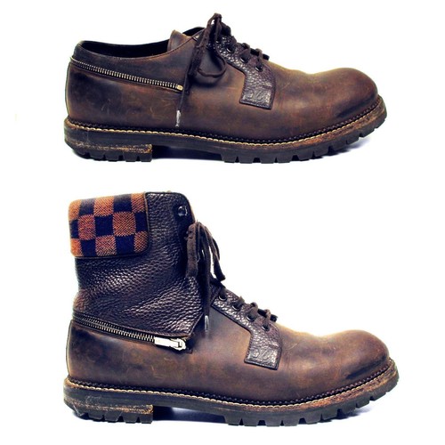 Louis Vuitton Men Size UK 8.5 US 9.5 Brown Suede Brogue Lace Up Chukka Boot Louis Vuitton Men Size UK 8.5 US 9.5 Brown Suede Brogue Lace  main image 3