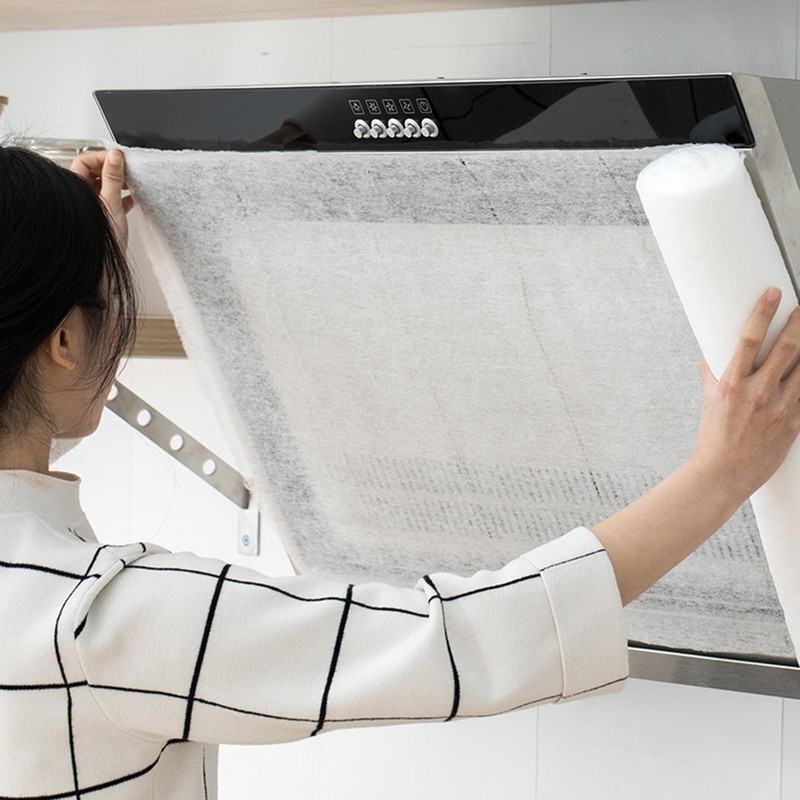 Paper Roll Oil-absorbing Kitchen Cook Range Hood Anti-oil Sticker