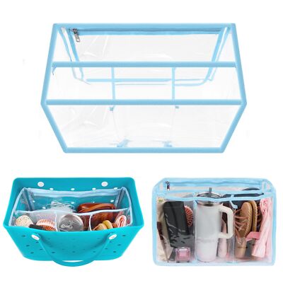 Waterproof Clear Bag Insert for Bogg Bag X Large, Beach Storage Bag Organizer Ac