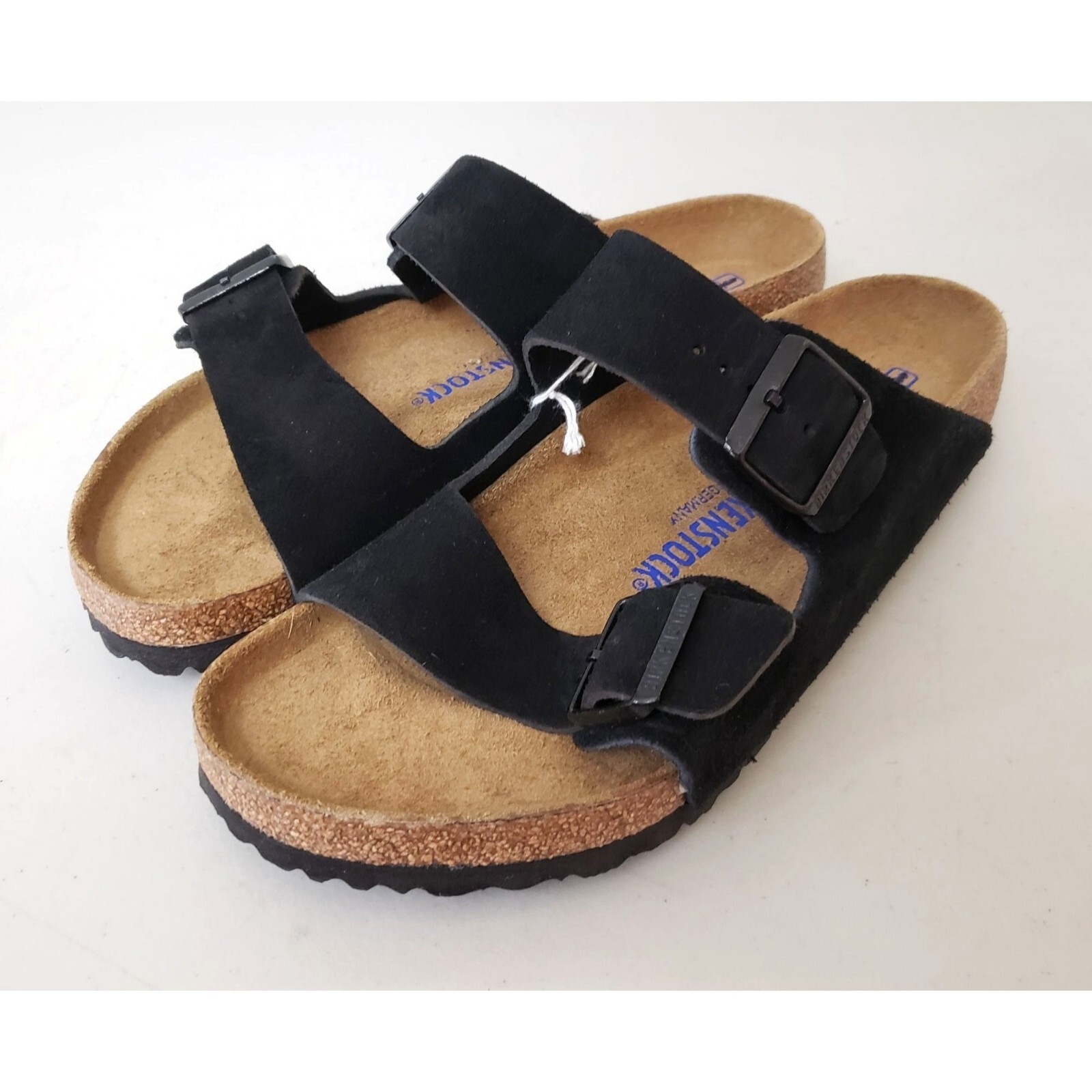 Birkenstock Arizona BS サンダル 42 ブラック Birkenstock Arizona Sandals Soft Footbed Black Suede Size 42