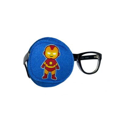 Playful comfortable kids fully obscured eye patch