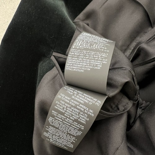 Pre-owned Saint Laurent Velour Blazer In All Sizes In Green
