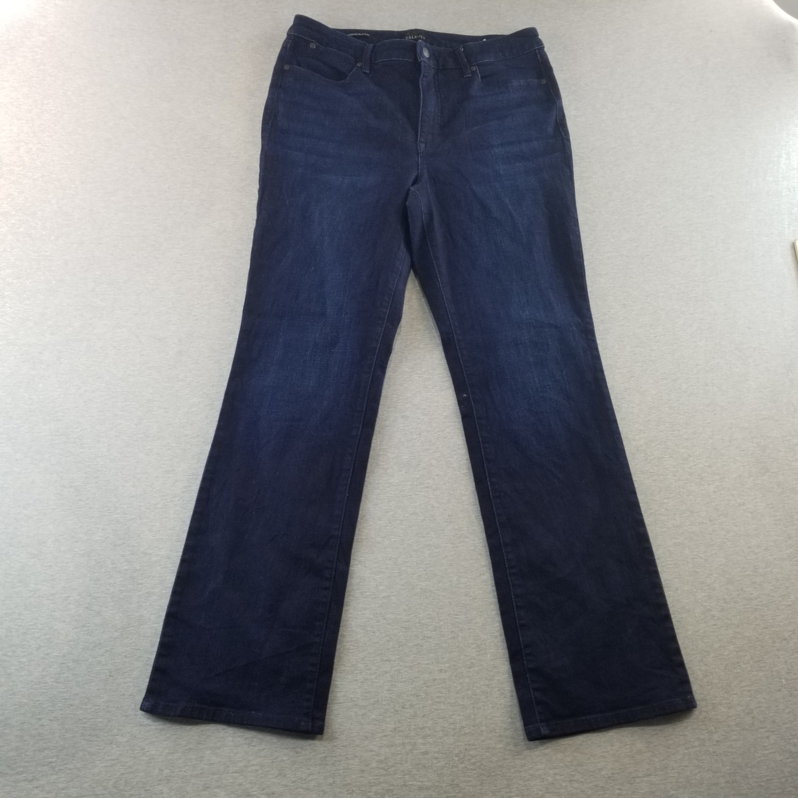 Talbots Jeans Women's Sz 12 Barley Boot Dark Wash Normcore Stylish*Imperfections