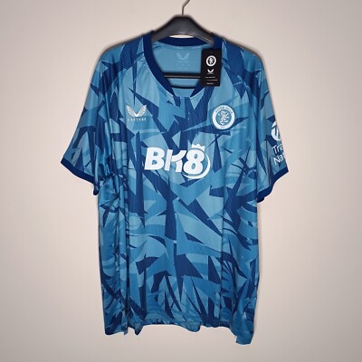 Authentic Castore Aston Villa Third Shirt 4XL Mens New With Tags Blue 2023/24
