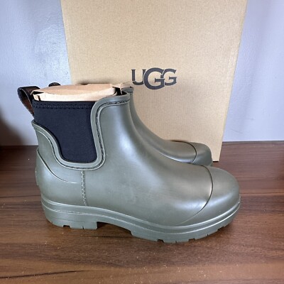 UGG Droplet Rain Boots Womens Size 7 Green Waterproof 1130831 Forest Night NEW