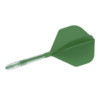 CUESOUL T19 Carbon Integrated Dart Shaft and Flight Big Standard Shape-Green