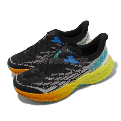 

Мужские кроссовки Hoka Speedgoat 5 Vibram Black Evening Primrose для трейлраннинга 1123157-BEPR, Черный, Speedgoat 5