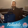 DEHITE Bible Cover for Men – Blue Bible Bag Case for Men and Women Extra Large Size – Tote Bag – Fit Book 11.2 x 8.4 x 1.8 IN – Pen Slots – Zippered Pocket – Shoulder Strap – Premium