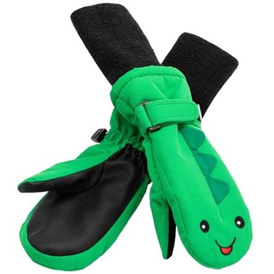 Waterproof Kids Gloves with Fun Creatures - Gloves with Thinsulate, X Small