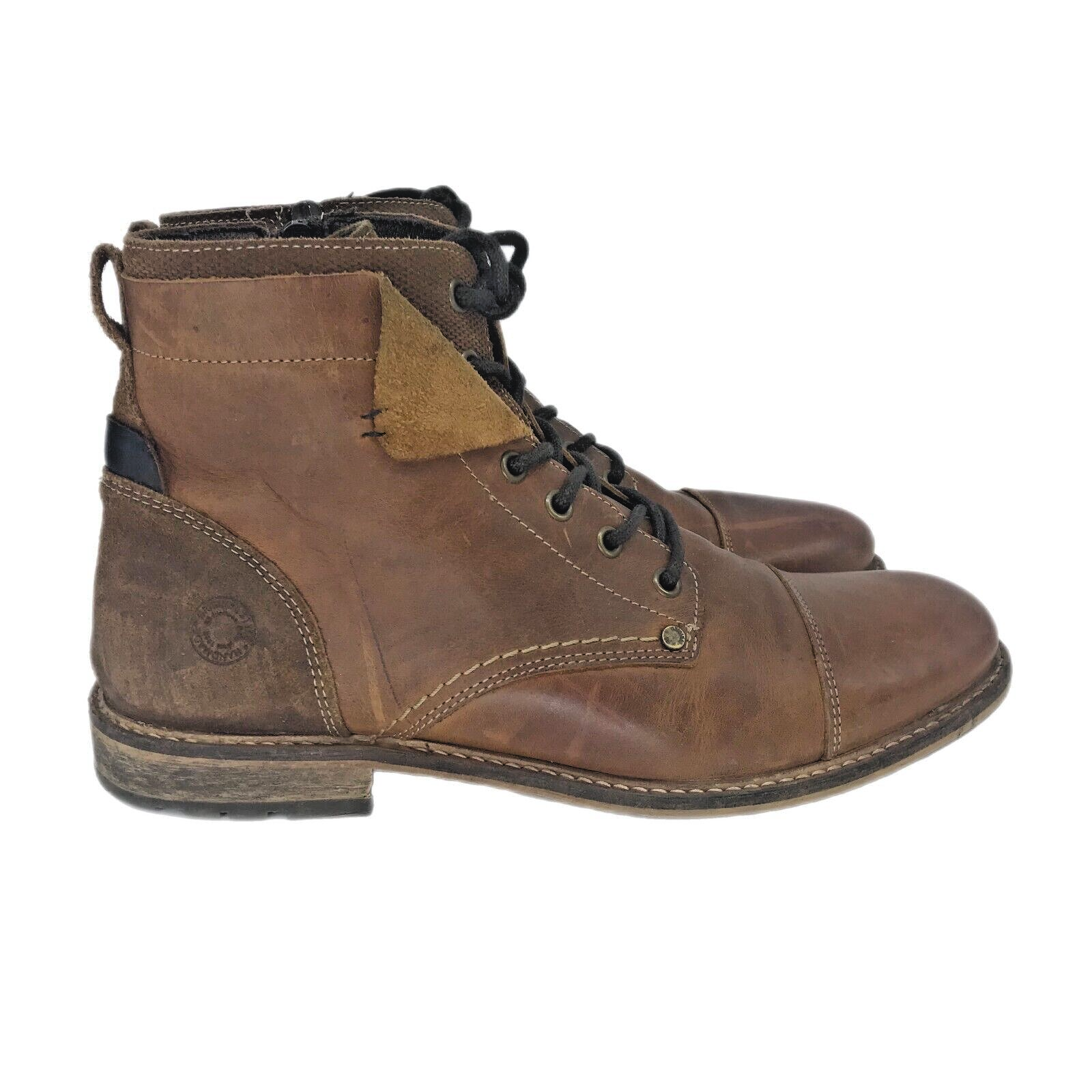 Mens 9/42 Handcrafted Brown Leather