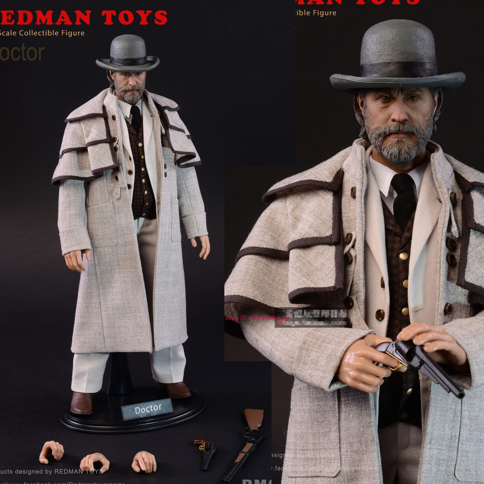 REDMAN TOYS 1/6 ジャンゴ ドクター REDMAN TOYS The Doctor 1/6 Scale Male Action Figure 12
