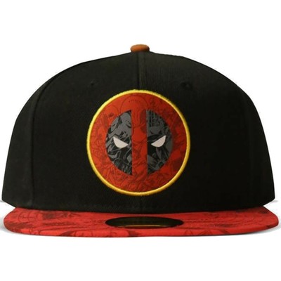 Difuzed Unisex Adult Deadpool Graffiti Marvel Comics Snapback Hat Cap Black