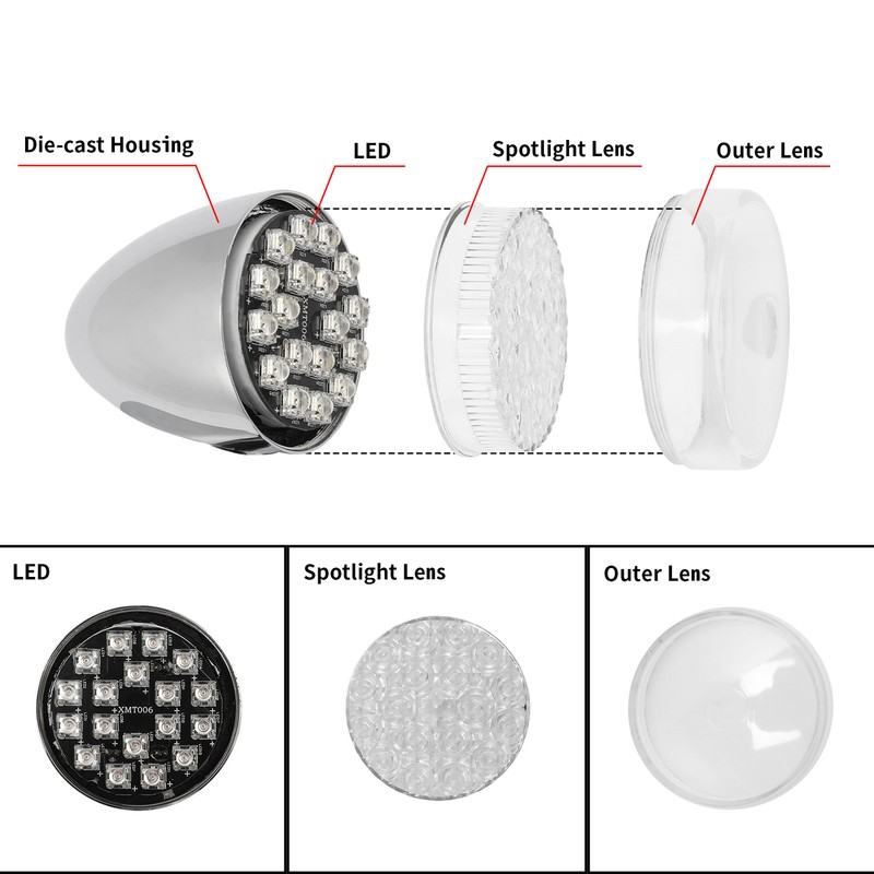 Front Turn Signals Light Fit For Harley Touring Touring Road Glide FLTR 2015-Up