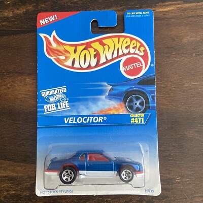 Hot Wheels Blue Velocitor w/ 5 spoke wheels Mainline #471 Thunder Burner 16039 