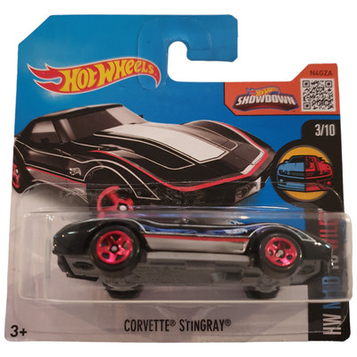 New Hot Wheels Corvette Stingray HW Mild Wild Short Card 58/250 3/10 Black 2012