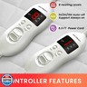 Heated Mattress Pad California King Size, Electric Mattress Pad Cover w/Dual Control 8 Heating Settings, Bed Warmer w/ 4 Auto Shut Off Settings, UL Certified, Deep Pocket, Machine Washable, White