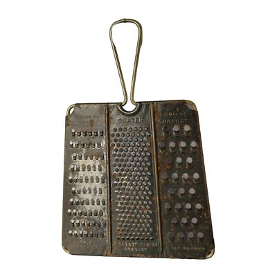 Vintage Gadget Master #8 3 in 1 Grater Shredder Paddle Made in USA Retro Kitchen