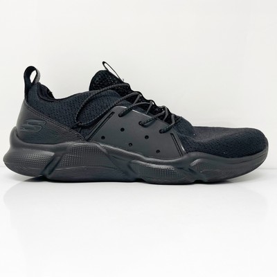 Skechers Mens Memory Foam 59983R Черная повседневная обувь Кроссовки Размер 12, Черный, Memory Foam