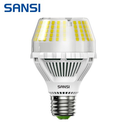 SANSI 17W=200W LED Light Bulb Dimmable 5000K Daylight  Replacement Lamp A19 E26