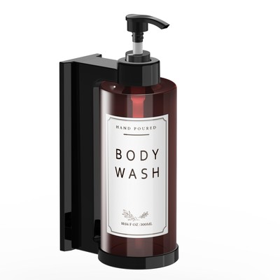 Plastic Soap Dispenser with Pump, Dish and Hand Soap Dispenser Set, No-Drill ...