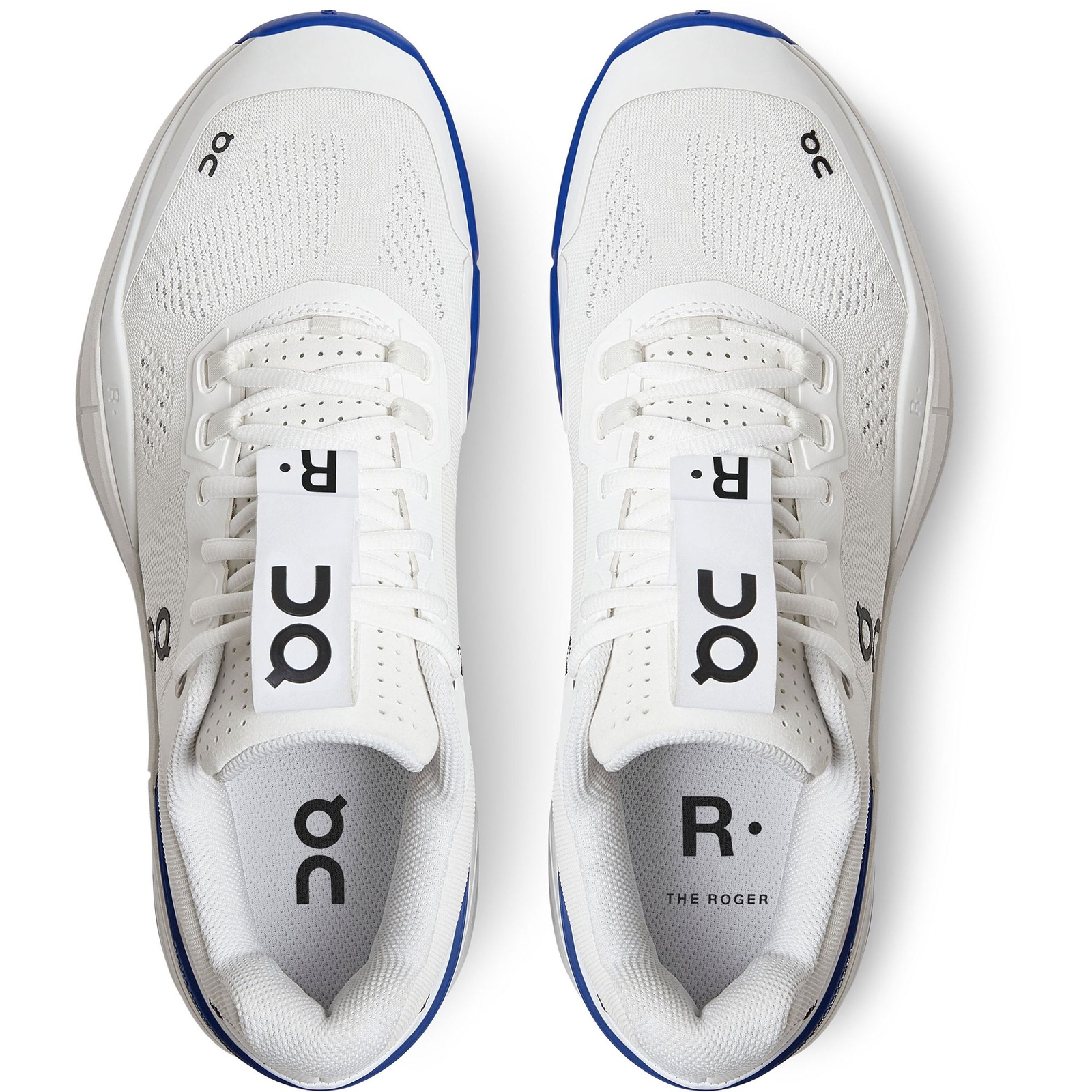Pre-owned On Men's  Brand The Roger Federer Pro Hard Court White/blue Oc Tennis Shoes