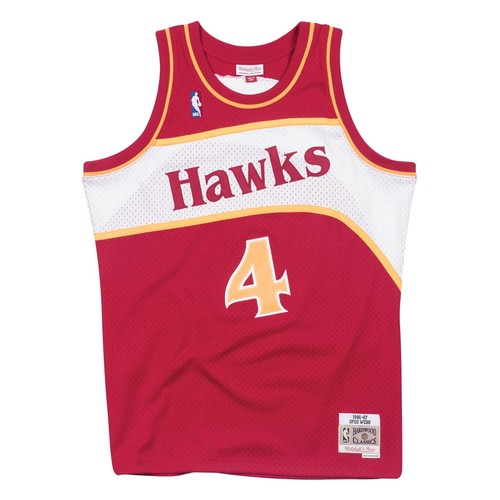 

ДЖЕРСИ NBA SWINGMAN ROAD MITCHELL - NESS ATLANTA HAWKS 86 SPUD WEBB, Красный