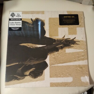 PEARL JAM  COKE BOTTLE CLEAR VINYL NEW SEALED HYPE STICKER 1/2000 No. 778