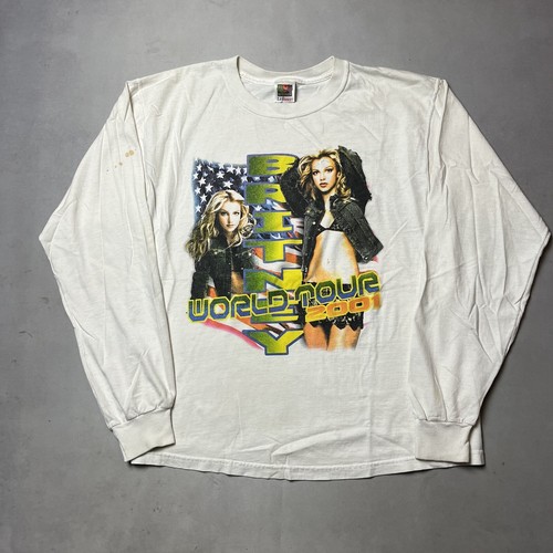 Vintage Britney Spears World Tour 2001 Rap Tee Shirt O-Town Vintage Britney Spears World Tour 2001 Rap Tee Shirt O-Town