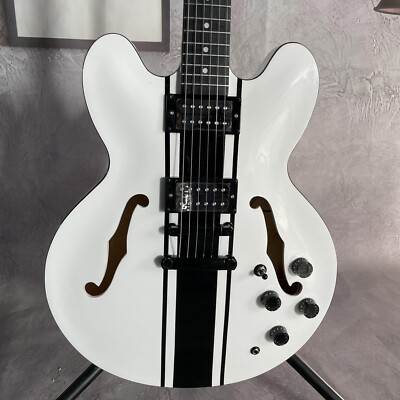 Factory Tom Delonge Electric Guitar Maple Body Semi-Hollow Body 6 Strings