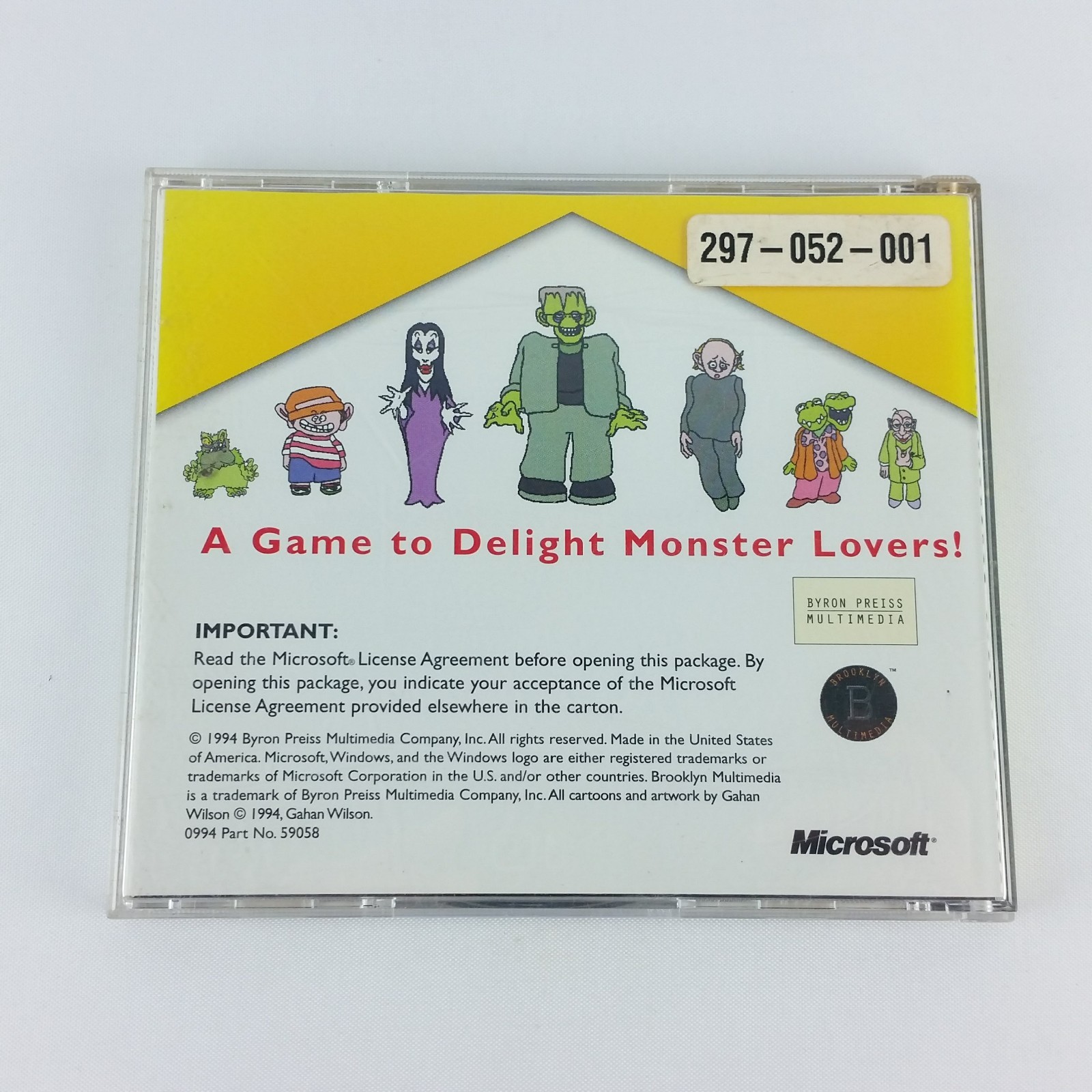 The Ultimate Haunted House Gahan Wilson Microsoft Windows 1994 PC Game CD