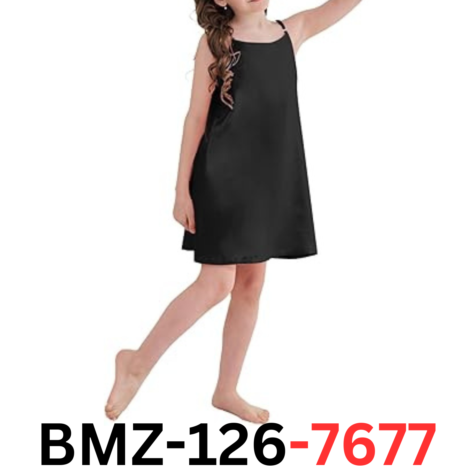 Umeyda Girl Satin Silky Nightgown Sleeveless Spaghetti Strap Pajamas Dress 13-14