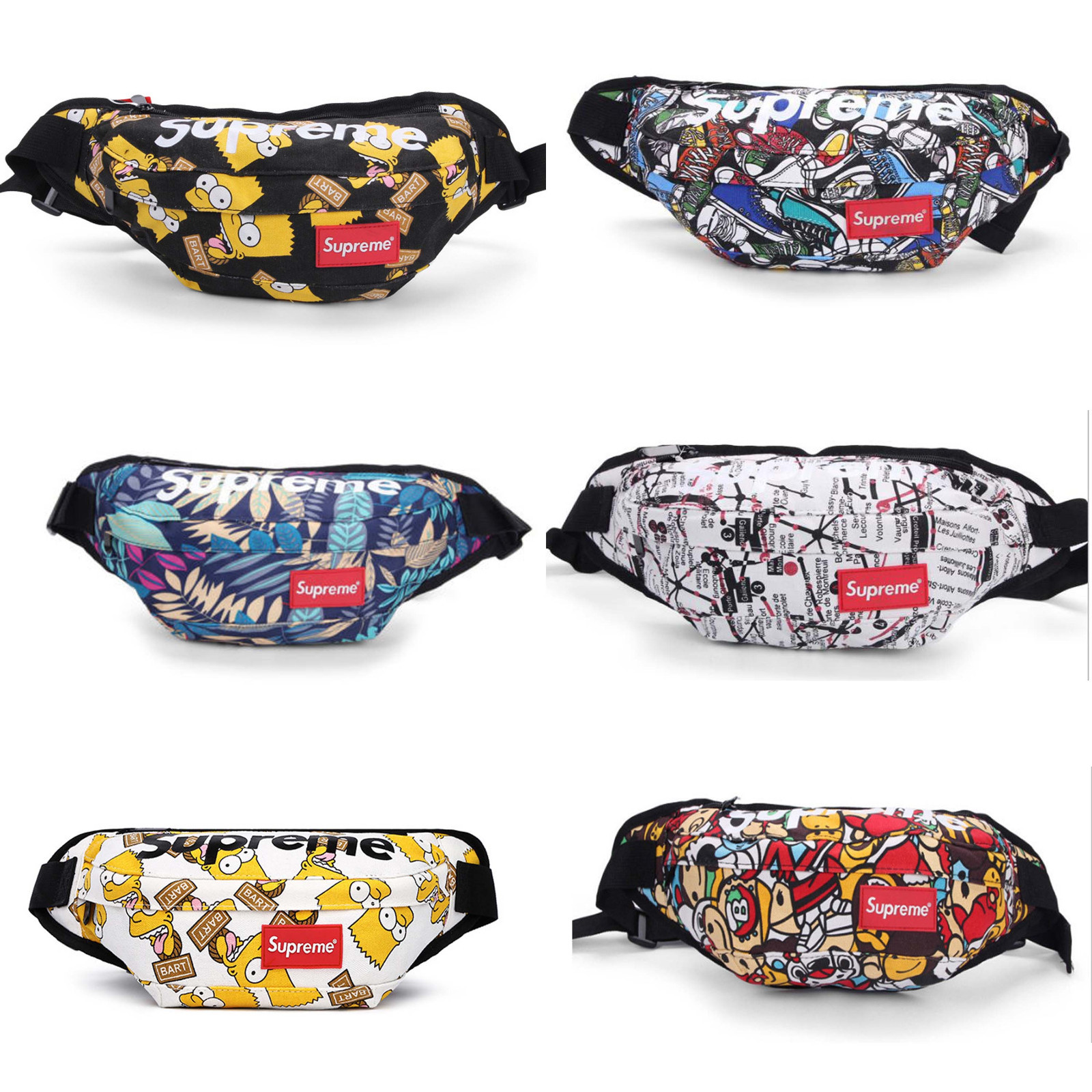 supreme simpsons fanny pack