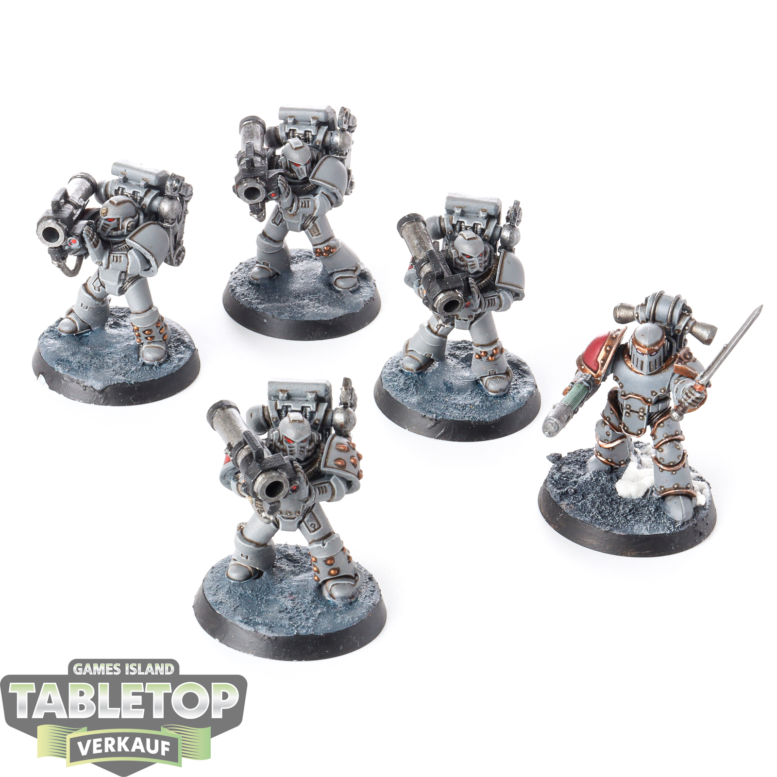 Space Marines - 5x Devastator Squad - bemalt